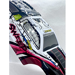 Корпус кузов для машины Conquer монстер-трак RC 1/16 WL Toys Розовый (16101-6210)