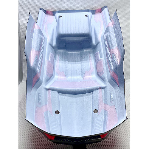 Корпус кузов для машины Conquer монстер-трак RC 1/16 WL Toys Красный (16102-6221)
