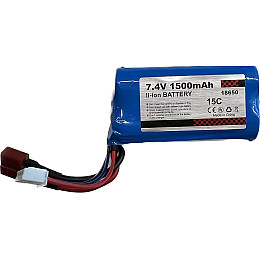 Літій-іонна акумуляторна батарея 7,4 В 1500mAh для радіокерованих моделей 16101 та 16102 WL Toys (74V1500MA)