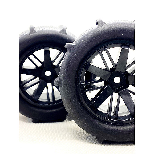 Колеса WL Toys Sand Tires 6324 2шт для машины Conquer монстер-трак RC 1/16 (16101-6324)