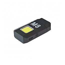 Запальничка акумуляторна спіральна Tiki Lovers USB 2в1 + кишеньковий LED ліхтарик COB LOVERS LV-6002 (9075)
