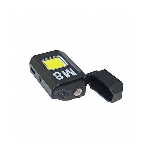 Зажигалка аккумуляторная спиральная Tiki Lovers USB 2в1 + карманный LED фонарик COB LOVERS LV-6002 (9075)