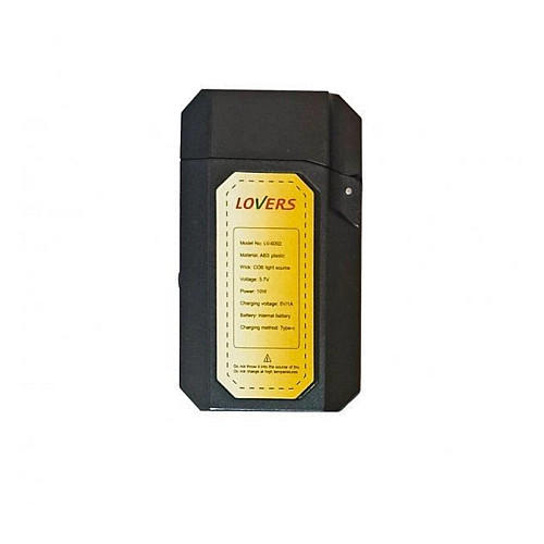 Зажигалка аккумуляторная спиральная Tiki Lovers USB 2в1 + карманный LED фонарик COB LOVERS LV-6002 (9075)