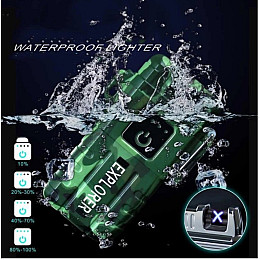 Запальничка електроімпульсна акумуляторна Explorer Lighter JL 317 6863 Камуфляж