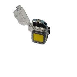 Запальничка акумуляторна спіральна X-LED 2в1 USB + кишеньковий LED ліхтарик 9258
