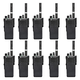 Комплект з 10 шт цифрових рацій Motorola DP4400e UHF 2450 мАг