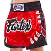 Шорти для тайського боксу та кікбоксингу Fairtex BS0611 2XL Червоний-чорний