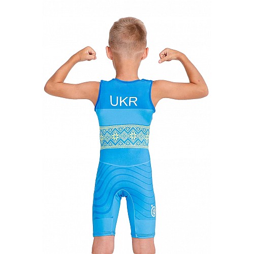 Трико Berserk Sport Wrestler UKR 152 см blue (SI1581B)