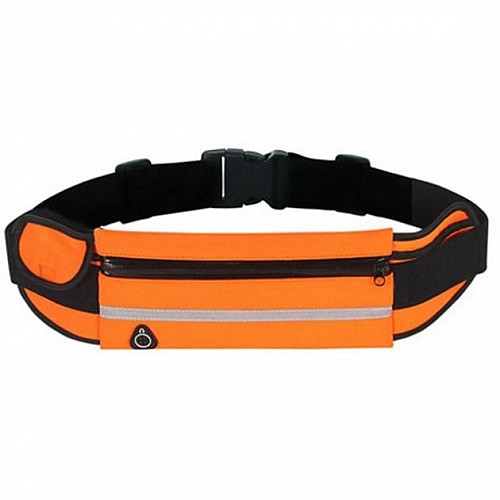 Сумка для бігу на пояс RunningBag з кишенею на пляшку Orange (HbP0506203)