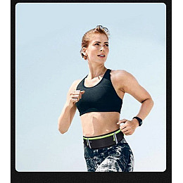 Спортивная сумка для бега на пояс RunBag с 3 карманами Black (050327)