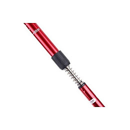 Палиці Antishock для скандинавської ходьби+трекінг телескопічна пара Red