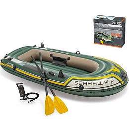 Лодка надувная Intex Seahawk 2 Set Green (73479)