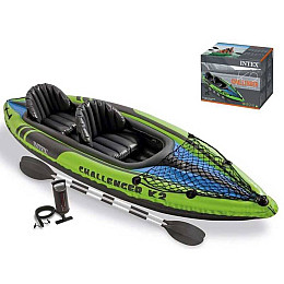 Лодка надувная Intex Challenger K4 Green (96768)