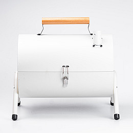 Угольный гриль двухсторонний портативный с решеткой TS Kitchen белый (HP452GBE)