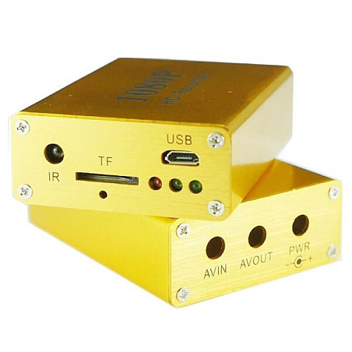 Міні відеореєстратор HD DVR на 1 камеру Pomiacam HD 1080P, з підтримкою AHD/TVI камер 2 Мп, пульт дистанційного керування Жовтий (100397)