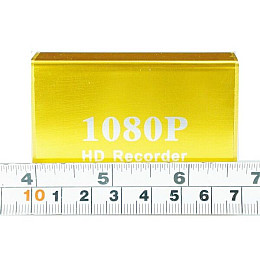 Мини видеорегистратор HD DVR на 1 камеру Pomiacam HD 1080P, с поддержкой AHD/TVI камер 2 Мп, пульт ДУ Желтый (100397)