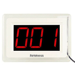 Система дзвінка офіціанта бездротова з LCD дисплеєм - оповіщувачем Retekess T114 + 10 кнопок (100394)