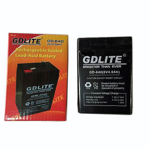 Аккумулятор аккумуляторная батарея для торговых весов GDLITE 6V 4.0Ah GD-640