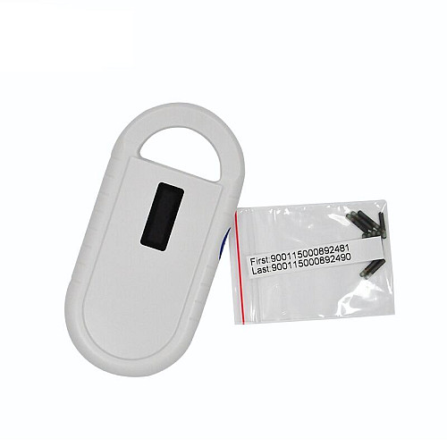 Система RFID для идентификации животных: считыватель + 2 микрочипа с инъектором Faread PT160 (100152)