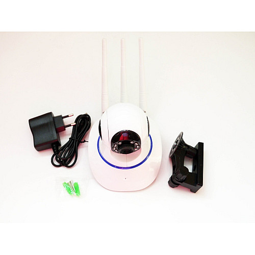IP-камера RIAS X8100 Plus Wi-Fi 3 антенны с удаленным доступом White (3sm_1034941603)
