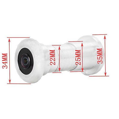 Відеоочок wifi c датчиком руху та записом HQCam 405B 2 Мп Сріблястий