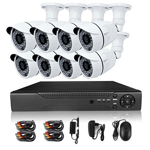 Набор видеонаблюдения AHD HD CCTV 8 камер 1,3MP без монитора