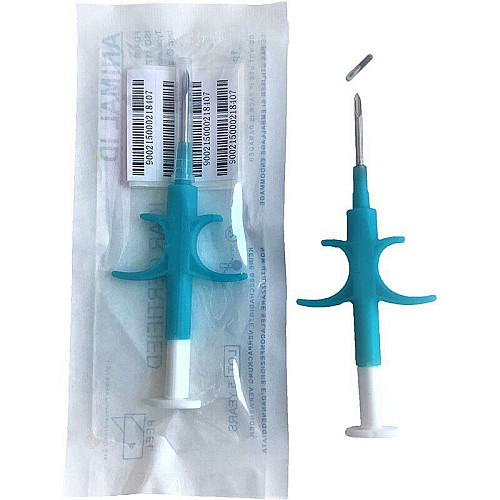 Чип для животных RFID метка капсула 8x1.4 мм с инъектором Faread Retail Sensor needle (100645)