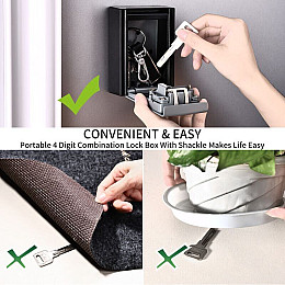 Мини сейф для ключей с кодовым замком Badoo Security T10 (100700)