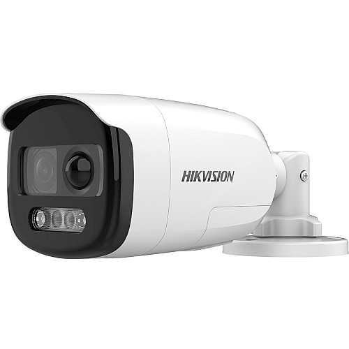 HD-TVI видеокамера 2 Мп Hikvision DS-2CE12DFT-PIRXOF (2.8 мм) ColorVu с PIR датчиком и сиреной для системы видеонаблюдения