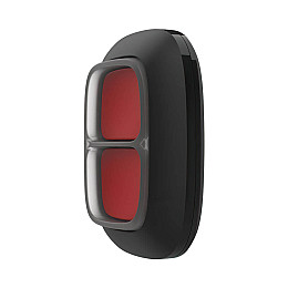 Бездротова екстрена кнопка Ajax DoubleButton black із захистом від випадкових натискань