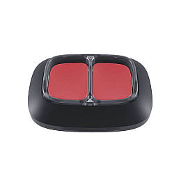 Бездротова екстрена кнопка Ajax DoubleButton black із захистом від випадкових натискань