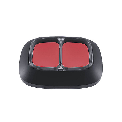 Беспроводная экстренная кнопка Ajax DoubleButton black с защитой от случайных нажатий