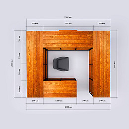 Торговый островок GoodsMetall в стиле Лофт