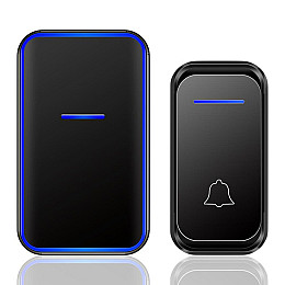 Бездротовий дверний дзвінок Digital Lion WDB-02, 38 мелодій, до 300 м, Чорний
