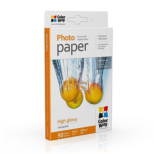 Фотобумага CW глянцевая 200г/м2 A4 50л (PG200050A4)