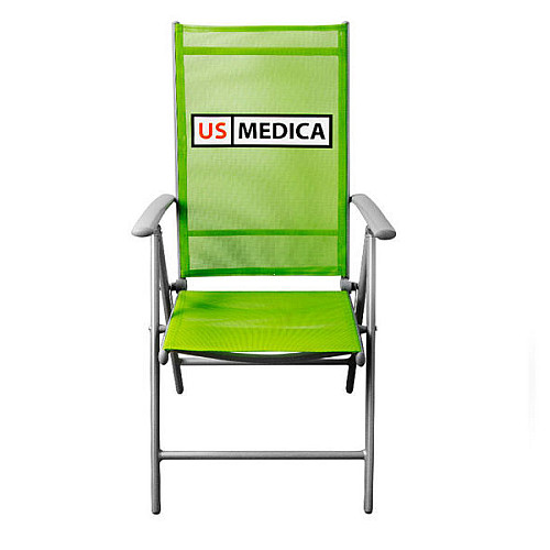 Стул-шезлонг US MEDICA 665х560х430 мм Зеленый