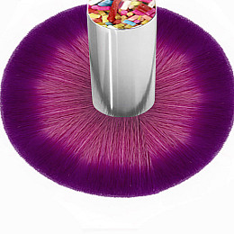 Щетка маникюрная для удаления пыли с ногтей Lidan FCS-X123 Colorful Strip