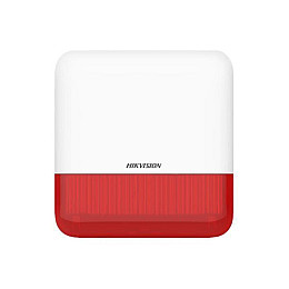 Бездротова вулична сирена Hikvision DS-PS1-E-WE-Red