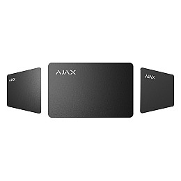 Карта для управління охоронною системою Ajax Pass 3 шт. Чорна