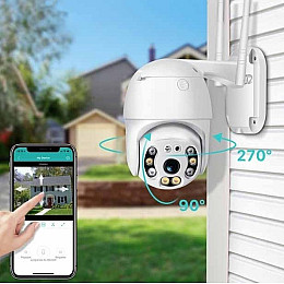 Комплект наружного видеонаблюдения 5в1 поворотная уличная IP камера Easy Cam G3 WIFI