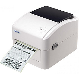 Термопринтер этикеток наклеек и чеков Xprinter XP-420B 108мм USB Белый