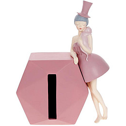 Салфетница 23х8.5х30см Pink Девочка с кошкой Bona DP118469