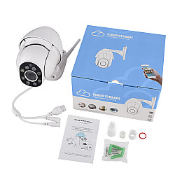 IP камера видеонагляду RIAS N6 Wi-Fi вулична з віддаленим доступом Біла (4_00438)