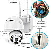 IP камера видеонаблюдения RIAS N3 Wi-Fi PTZ 2MP 3G/4G уличная White (3_00324)
