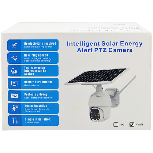 IP камера видеонаблюдения RIAS Q5 Wi-Fi PTZ 2MP уличная с солнечной панелью (3_00325)
