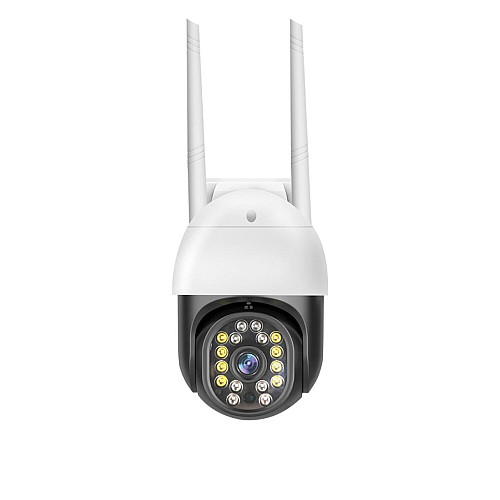 IP камера відеоспостереження Tuya C18 Wi-Fi 3MP вулична з віддаленим доступом White (3_00465)