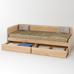 Ящики висувні 2 штуки Еверест для Ліжка Соната-800 (к-кт) дуб крафт золотий (EVR-2674)