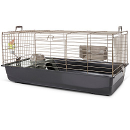 Клетка для морских свинок карликовых кроликов Savic Nero 3 De Luxe 100х50х47 см Серый (5411388710002)
