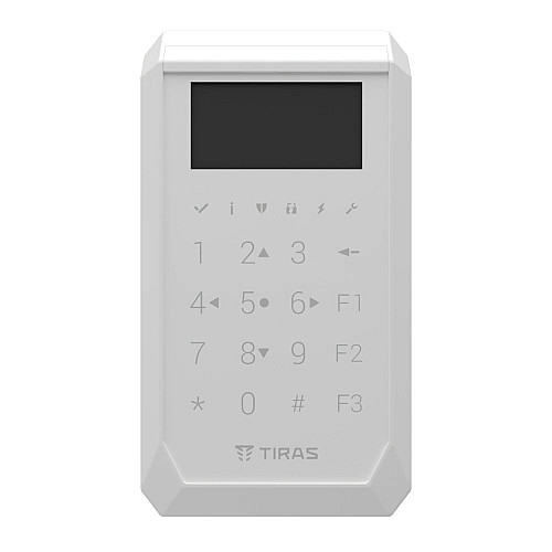Сенсорная клавиатура Tiras Technologies K-PAD OLED (white) для управления охранной системой Orion NOVA II