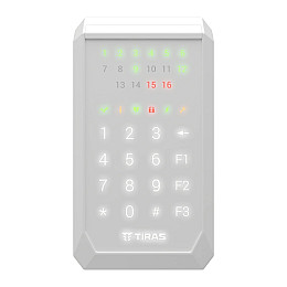 Сенсорная клавиатура Tiras Technologies K-PAD16+ (white) для управления охранной системой Orion NOVA II